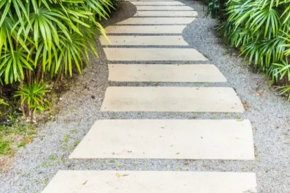 cascalho para jardim
