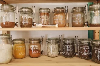 como decorar pote de vidro para cozinha
