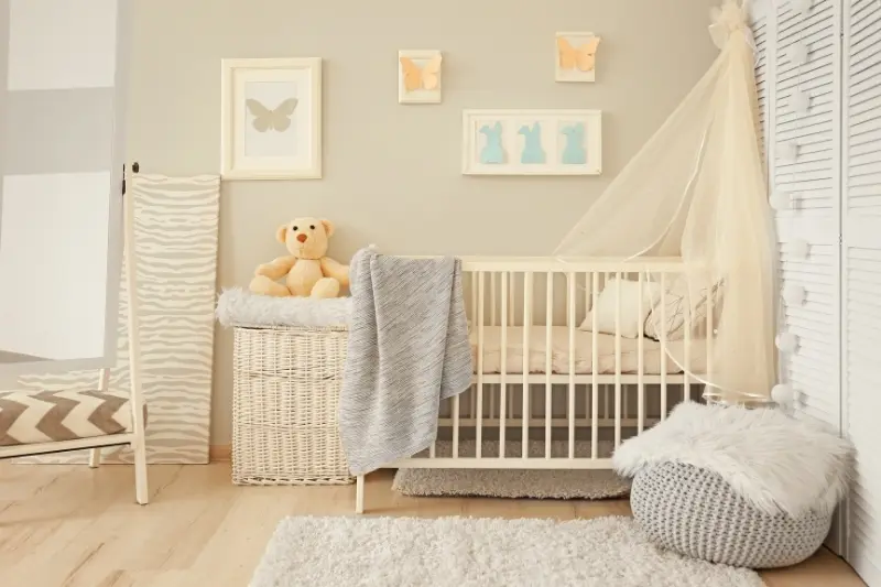 decoração de quarto de menina bebê