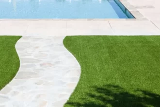 grama sintética para jardim