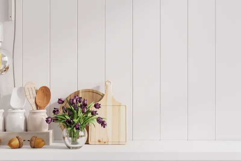 o que colocar na parede da cozinha para decorar