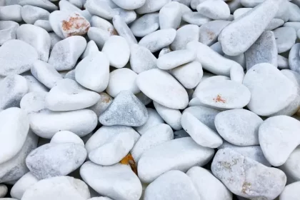 pedra branca para jardim