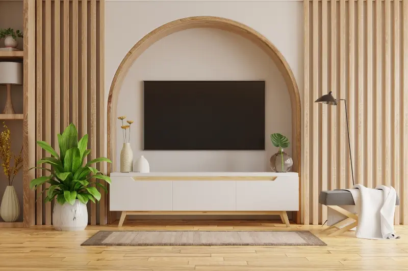 sala de televisão decorada